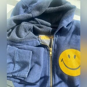 AVIATOR NATION • kid’s • navy • Smiley Face • hoody • sz: 14 • SUPER-soft • cozy